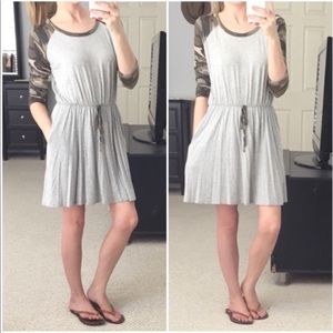 Camo sleeve everyday Dress